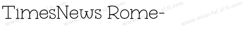 TimesNews Rome字体转换